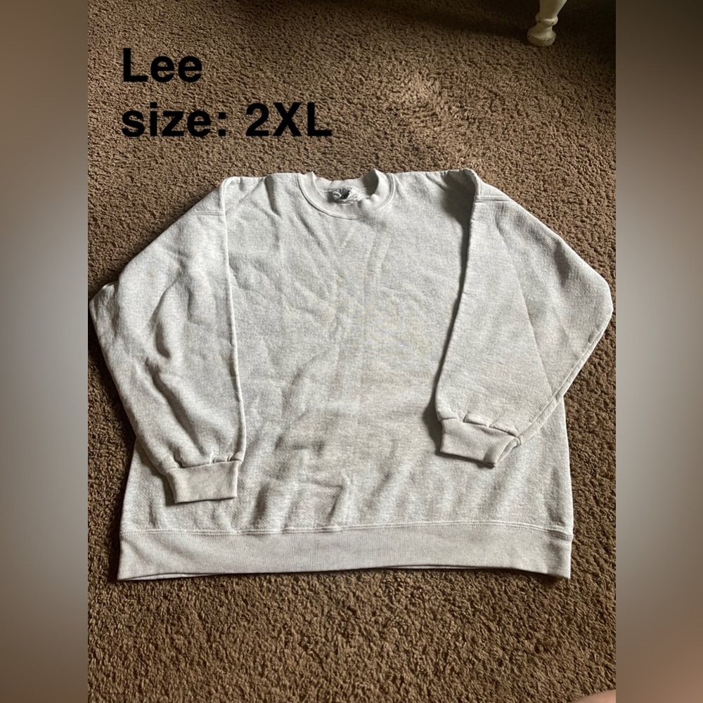 Lee Grey Oversized Crewneck
